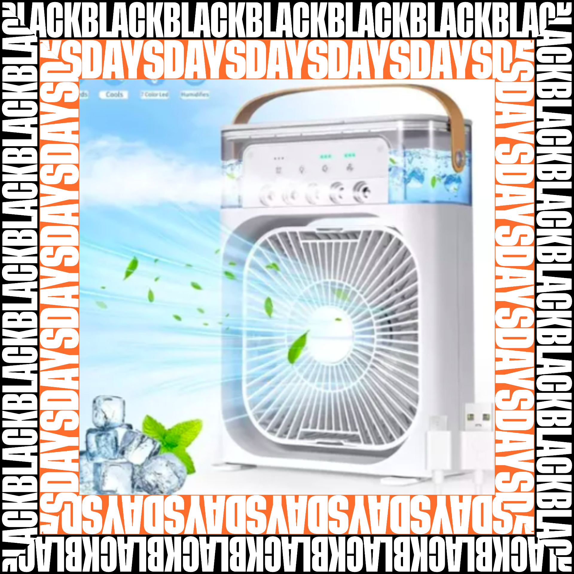 Ventilador Humidificador Black Days